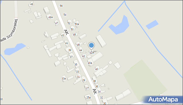 Kórnik, Armii Krajowej, 42A, mapa Kórnik