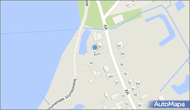 Kórnik, Armii Krajowej, 51, mapa Kórnik