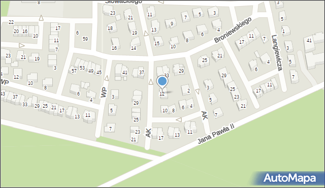 Kozienice, Armii Krajowej, 12, mapa Kozienice