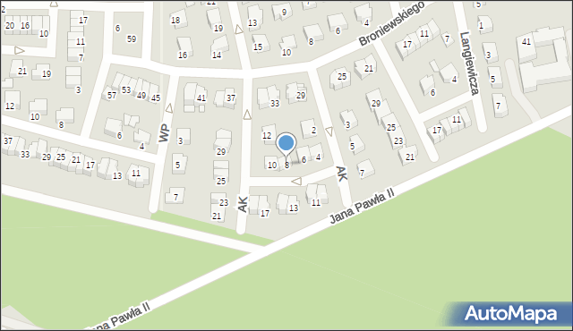 Kozienice, Armii Krajowej, 8, mapa Kozienice