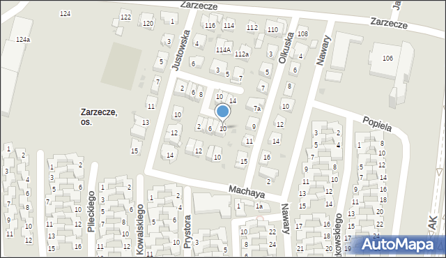 Kraków, Arciszewskiego Tomasza, 10, mapa Krakowa