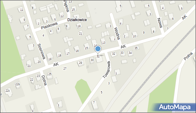 Krzywda, Armii Krajowej, 31, mapa Krzywda