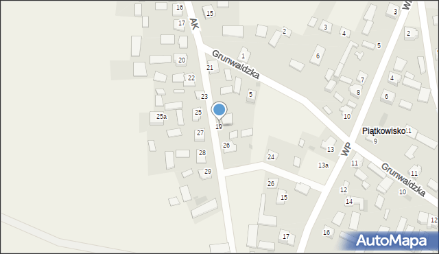 Kurzelów, Armii Krajowej, 19, mapa Kurzelów