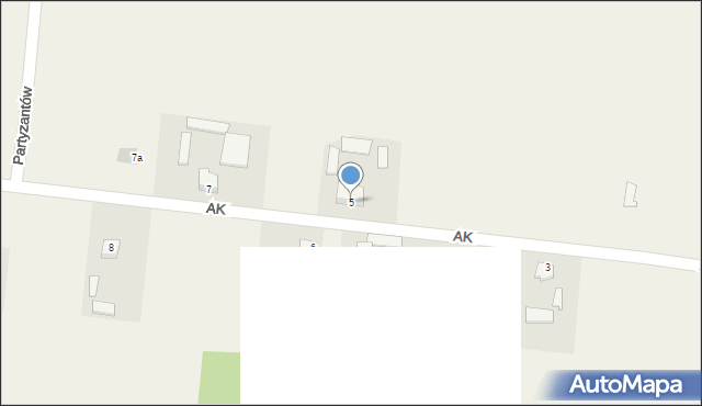 Łabunie, Armii Krajowej, 5, mapa Łabunie