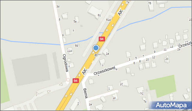 Łańcut, Armii Krajowej, 60, mapa Łańcut