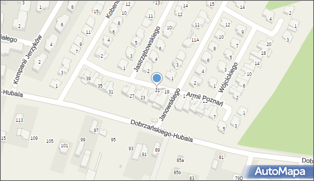 Latchorzew, Armii Poznań, 21, mapa Latchorzew