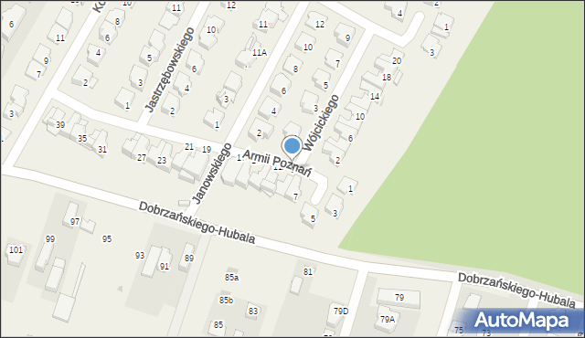 Latchorzew, Armii Poznań, 9, mapa Latchorzew