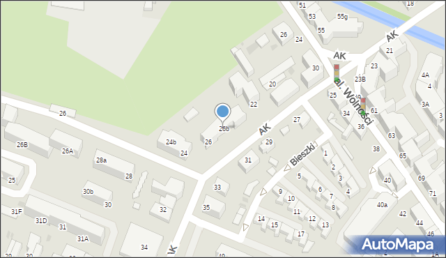 Lębork, Armii Krajowej, 26b, mapa Lębork