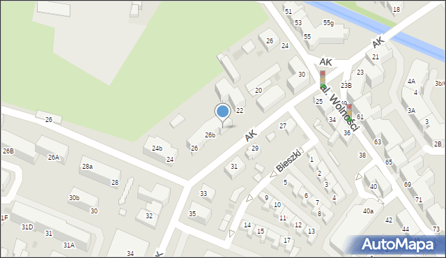 Lębork, Armii Krajowej, 26c, mapa Lębork