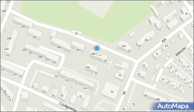 Lębork, Armii Krajowej, 28b, mapa Lębork