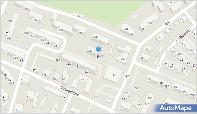 Lębork, Armii Krajowej, 30, mapa Lębork