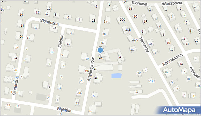 Lębork, Artylerzystów, 4a, mapa Lębork