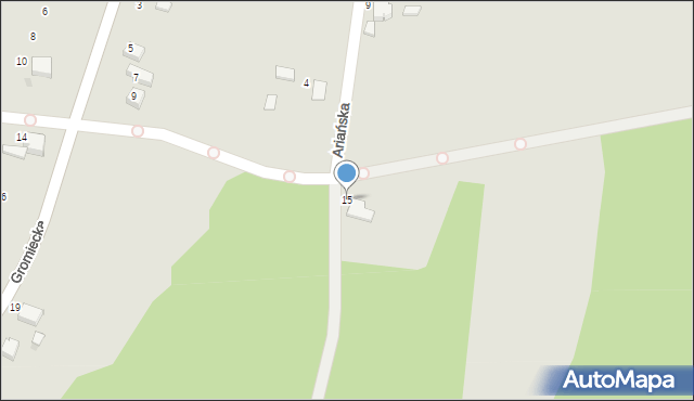 Libiąż, Ariańska, 15, mapa Libiąż