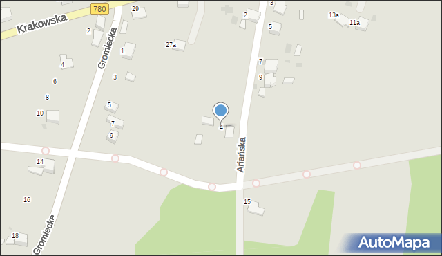 Libiąż, Ariańska, 4, mapa Libiąż