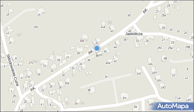 Libiąż, Armii Krajowej, 38, mapa Libiąż