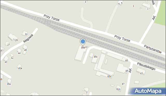 Libiąż, Armii Krajowej, 85d, mapa Libiąż