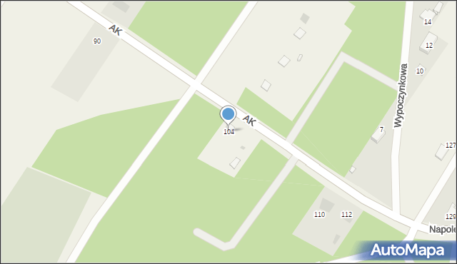 Lipowo, Armii Krajowej, 104, mapa Lipowo