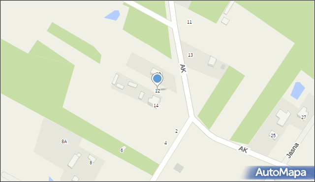 Lipowo, Armii Krajowej, 12, mapa Lipowo