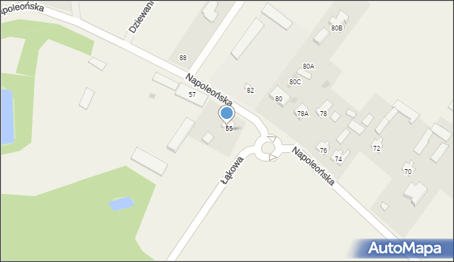 Lipowo, Armii Krajowej, 55, mapa Lipowo