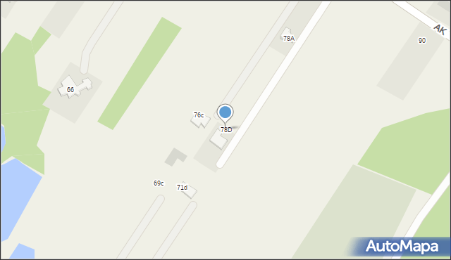 Lipowo, Armii Krajowej, 78D, mapa Lipowo