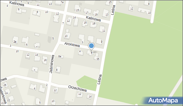 Łochowo, Aroniowa, 6, mapa Łochowo