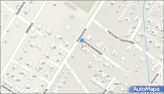 Łomianki, Arciszewskiego Krzysztofa, adm., 15, mapa Łomianki