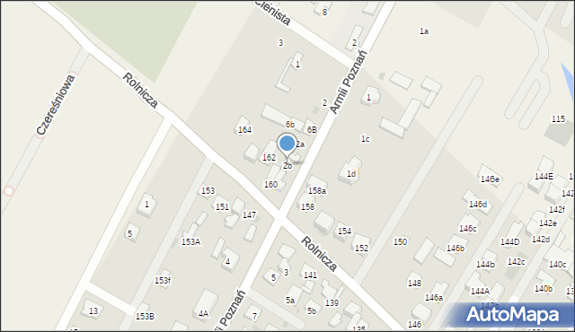 Łomianki, Armii Poznań, 2b, mapa Łomianki