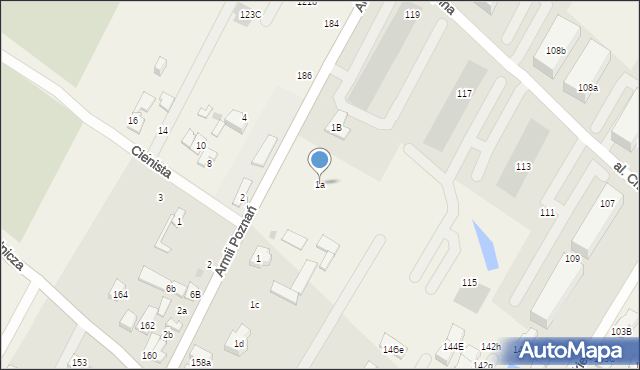 Łomianki Dolne, Armii Poznań, 1a, mapa Łomianki Dolne
