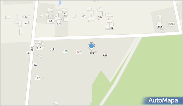 Łowicz, Armii Krajowej, 124, mapa Łowicza