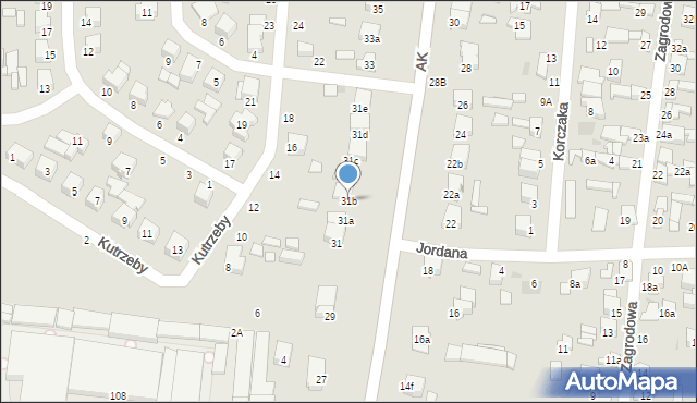 Łowicz, Armii Krajowej, 31b, mapa Łowicza
