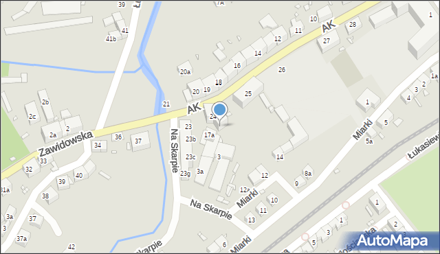 Lubań, Armii Krajowej, 24b, mapa Lubań