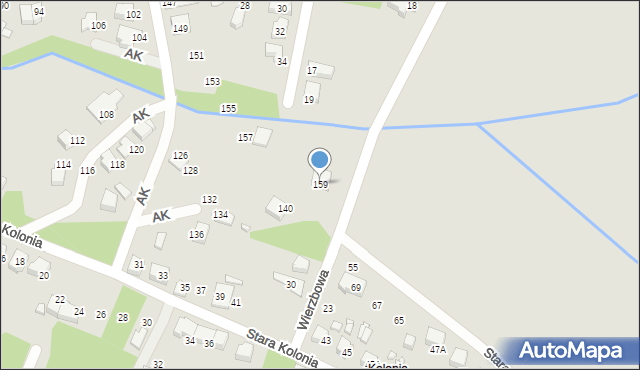 Lubliniec, Armii Krajowej, 159, mapa Lubliniec