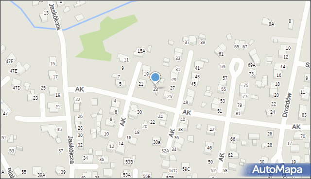 Lubliniec, Armii Krajowej, 23, mapa Lubliniec