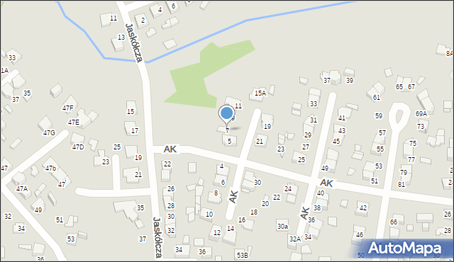 Lubliniec, Armii Krajowej, 7, mapa Lubliniec