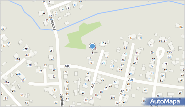 Lubliniec, Armii Krajowej, 9, mapa Lubliniec