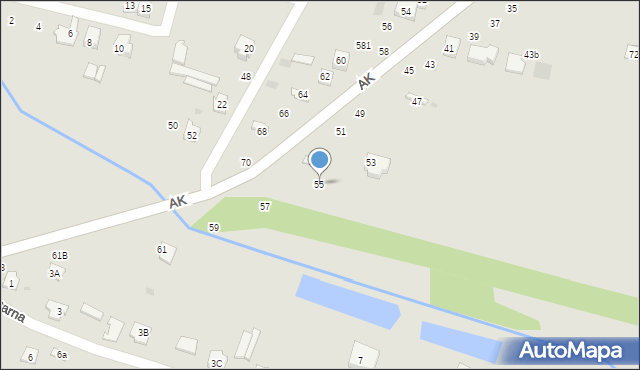 Maków Mazowiecki, Armii Krajowej, 55, mapa Maków Mazowiecki