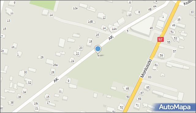 Maków Mazowiecki, Armii Krajowej, 7, mapa Maków Mazowiecki