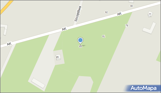 Maków Mazowiecki, Armii Krajowej, 83, mapa Maków Mazowiecki