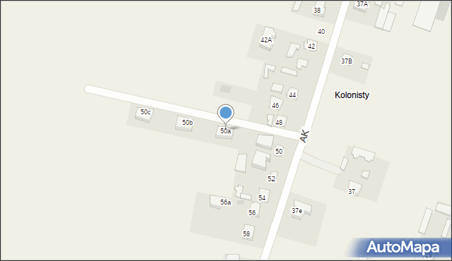 Makowiec, Armii Krajowej, 50a, mapa Makowiec