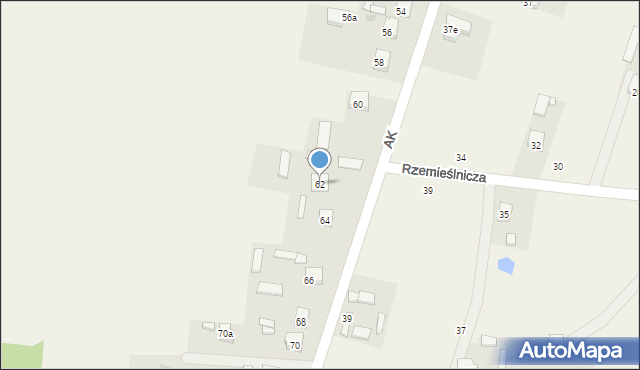 Makowiec, Armii Krajowej, 62, mapa Makowiec
