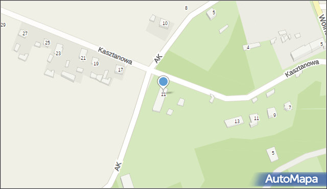 Maluszyn, Armii Krajowej, 11, mapa Maluszyn
