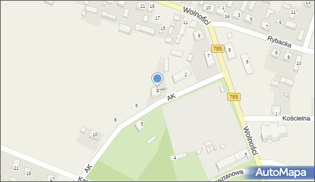 Maluszyn, Armii Krajowej, 4, mapa Maluszyn