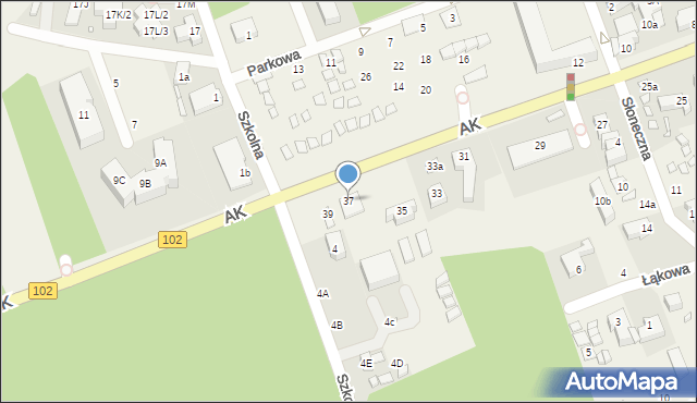 Międzywodzie, Armii Krajowej, 37, mapa Międzywodzie