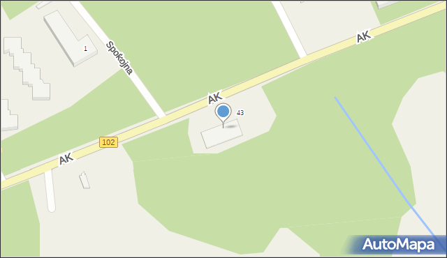 Międzywodzie, Armii Krajowej, 43, mapa Międzywodzie