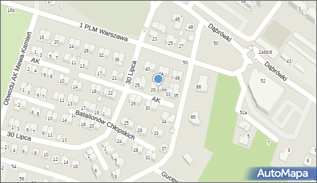 Mińsk Mazowiecki, Armii Krajowej, 31, mapa Mińsk Mazowiecki