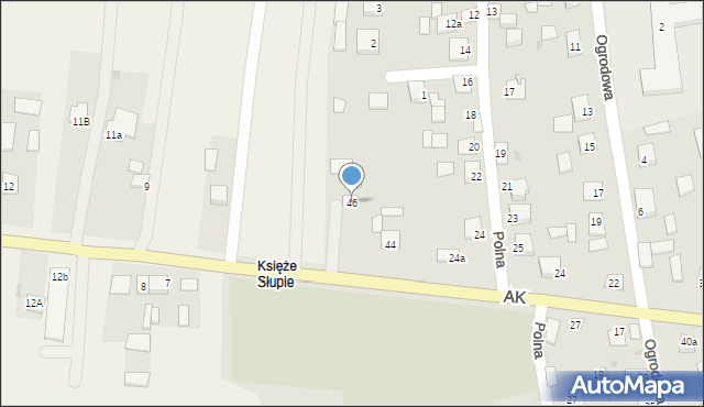 Modliborzyce, Armii Krajowej, 46, mapa Modliborzyce