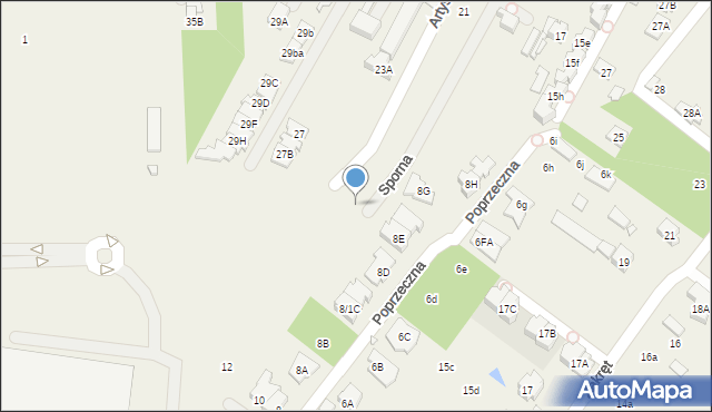 Mysiadło, Artystyczna, 27, mapa Mysiadło