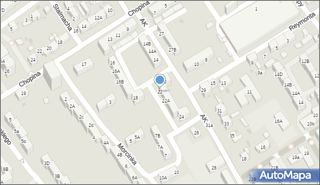 Mysłowice, Armii Krajowej, 22, mapa Mysłowice