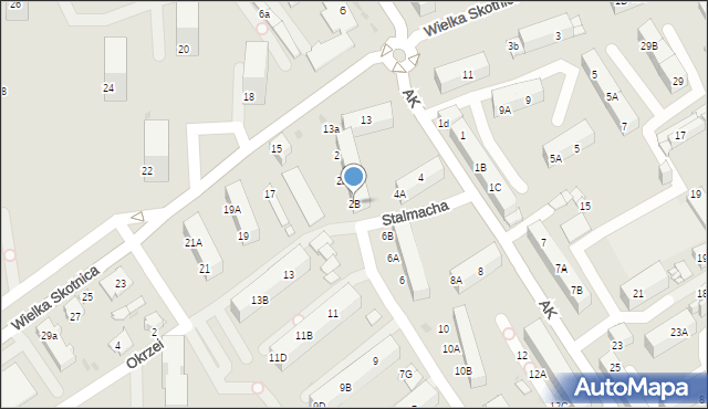 Mysłowice, Armii Krajowej, 2B, mapa Mysłowice