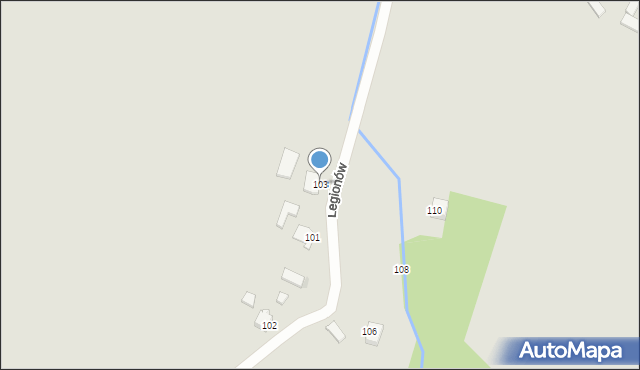 Myszków, Armii Krajowej, 103, mapa Myszków